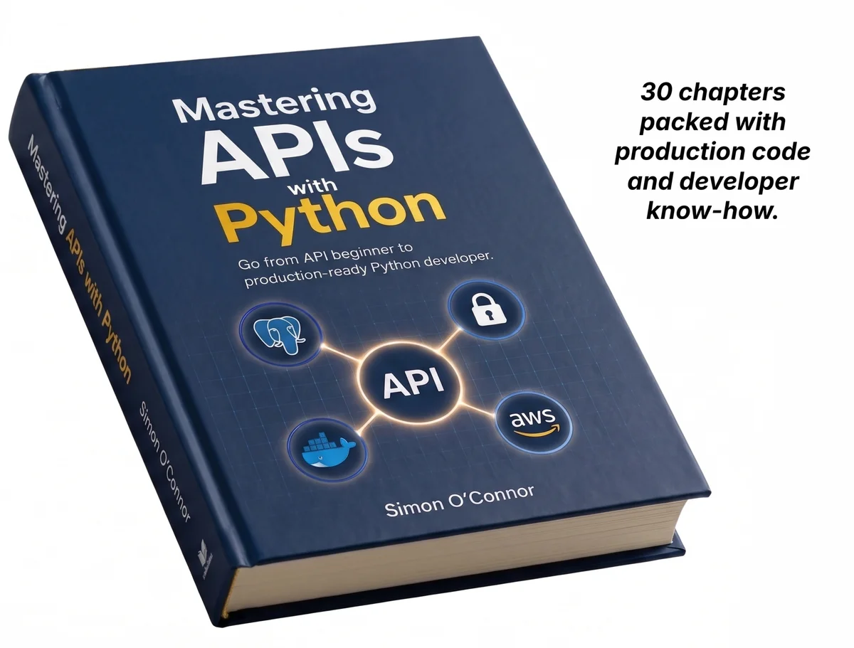 Mastering APIs with Python book cover